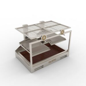 Gusto Argentine double parrilla built-in commercial charcoal grill GHDP3V2 - 2