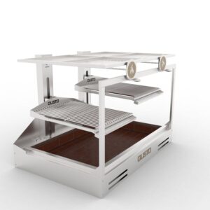 Gusto Argentine double parrilla built-in commercial charcoal grill GHDP3V2 - 3