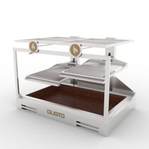 Gusto Argentine double parrilla built-in commercial charcoal grill GHDP3V2