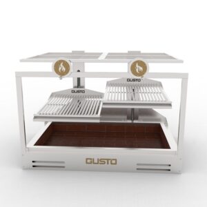 Gusto Argentine double parrilla built-in commercial charcoal grill GHDP3V2 - 6