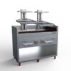 Gusto Argentine double parrilla w cabinet commercial grill-3