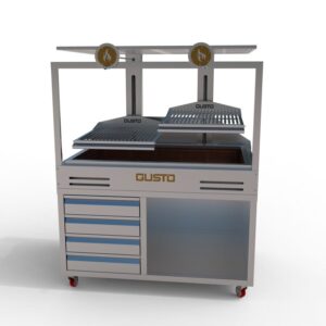 Gusto Argentine dual parrilla commercial grill w cabinet GADPC4V1 (10)