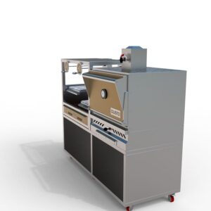 Gusto combo commercial charcoal oven grill and Argentine grill-6