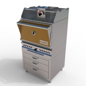 Gusto commercial charcoal oven grill for restaurant w 3 drawers-2
