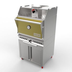 Gusto commercial charcoal oven grill for restaurant w cabinet-3