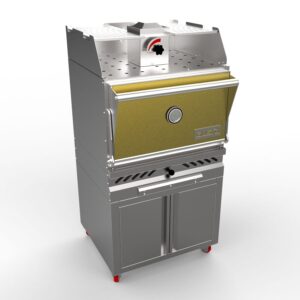 Gusto commercial charcoal oven grill for restaurant w cabinet