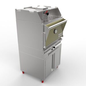 Gusto commercial charcoal oven grill for restaurant w cabinet-5